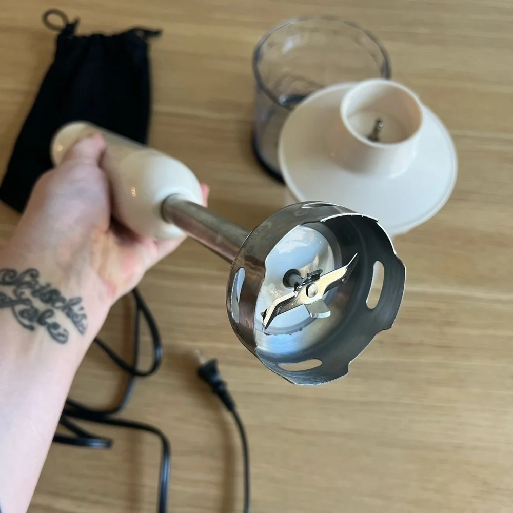 ALDI Ambiano Hand Blender Set – 180W, White, with Attachments